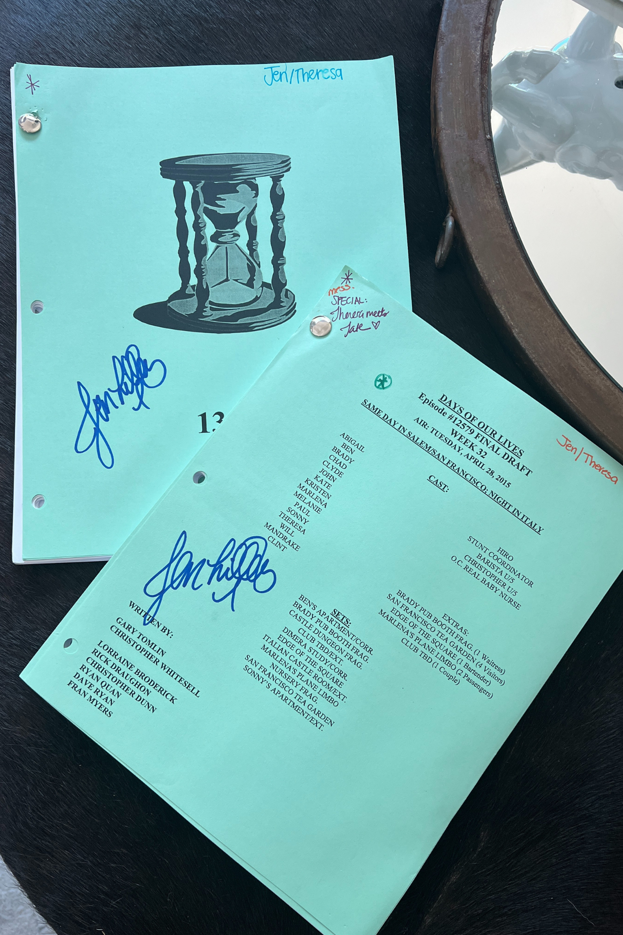 DAYS of OUR LIVES Script- Autographed by Jen Lilley